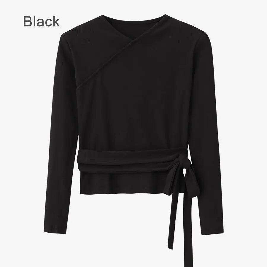 woman clothes thicken ribbing closed-fit wrap tops + Satin Adjustable straps dress (ship out in 1 day)