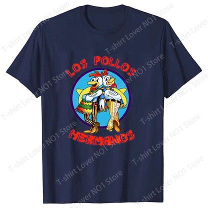 Summer Men's Short Sleeved  Breaking Bad LOS POLLOS Chicken Brothers Printed Casual T-shirt for Women Men High Quality t shirts
