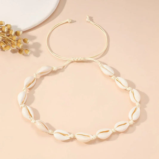 Personality Vintage Bohemia Beach Travel Style Minimalist Elegant Seashell Lady Necklace Jewelry Accessories