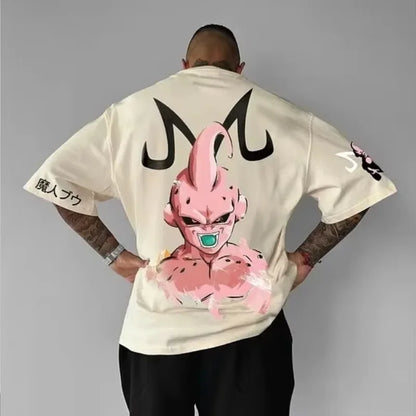 Dragon Ball 2025 Autumn/Winter Men's Hoodie Streetwear Majin Buu Anime Printed Casual Loose Version Harajuku Parent-child Top