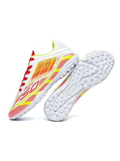 Men Women Kids TF Turf Soccer Cleats Training Wear Non-Slip Wear-Resistant PU Fabric Rubber Sole