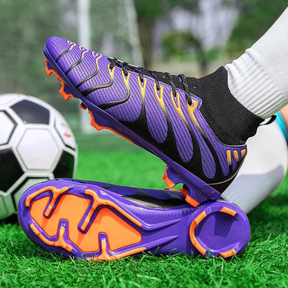 Men's Football Boots TF/FG Adults Soccer Shoes Professional High Quality Soccer Cleats Teenager Anti-slip Outdoor Sports Sneaker