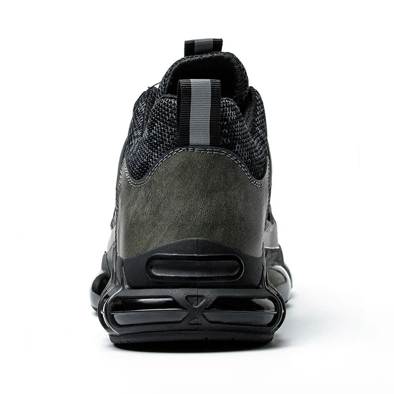 Steel Toe Protection Safety Shoes Men Rotating Button Work Safety Shoes for Men Anti-smash Anti Puncture Work Shoes Sneakers