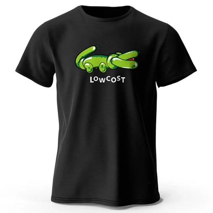 Men's Joke The Lowcost Printed T-Shirt 100% Cotton Oversized Funny Graphic Tees for Women Summer Tops Casual Streetwear