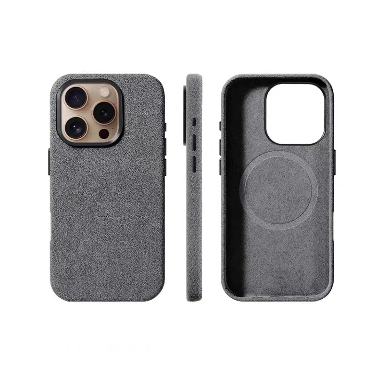 Magsafe Case for iPhone 16 17 Pro Max 15 14 Luxury Magnetic Magnetic Supercar Interior Leather Magnet Phone Cape