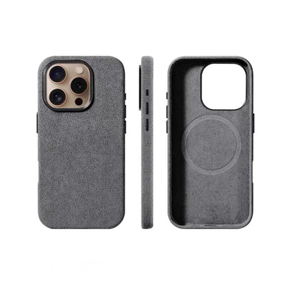 Magsafe Case for iPhone 16 17 Pro Max 15 14 Luxury Magnetic Magnetic Supercar Interior Leather Magnet Phone Cape
