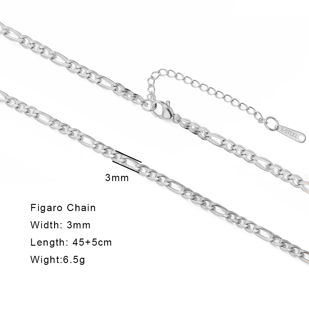 Stainless Steel Gold Color Chain Necklace Women Minimalist Cuban Paperclip Twisted Snake Chain Fashion Jewelry Wholesale