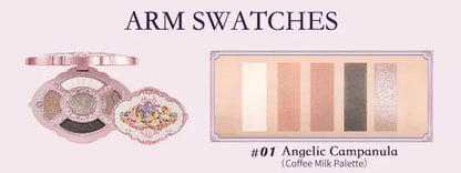 Bunny Garden Collection 6-Color Makeup Eyeshadow Contour Palette Eye Brush Puff Set Eye Glitter Korean Makeup Kit
