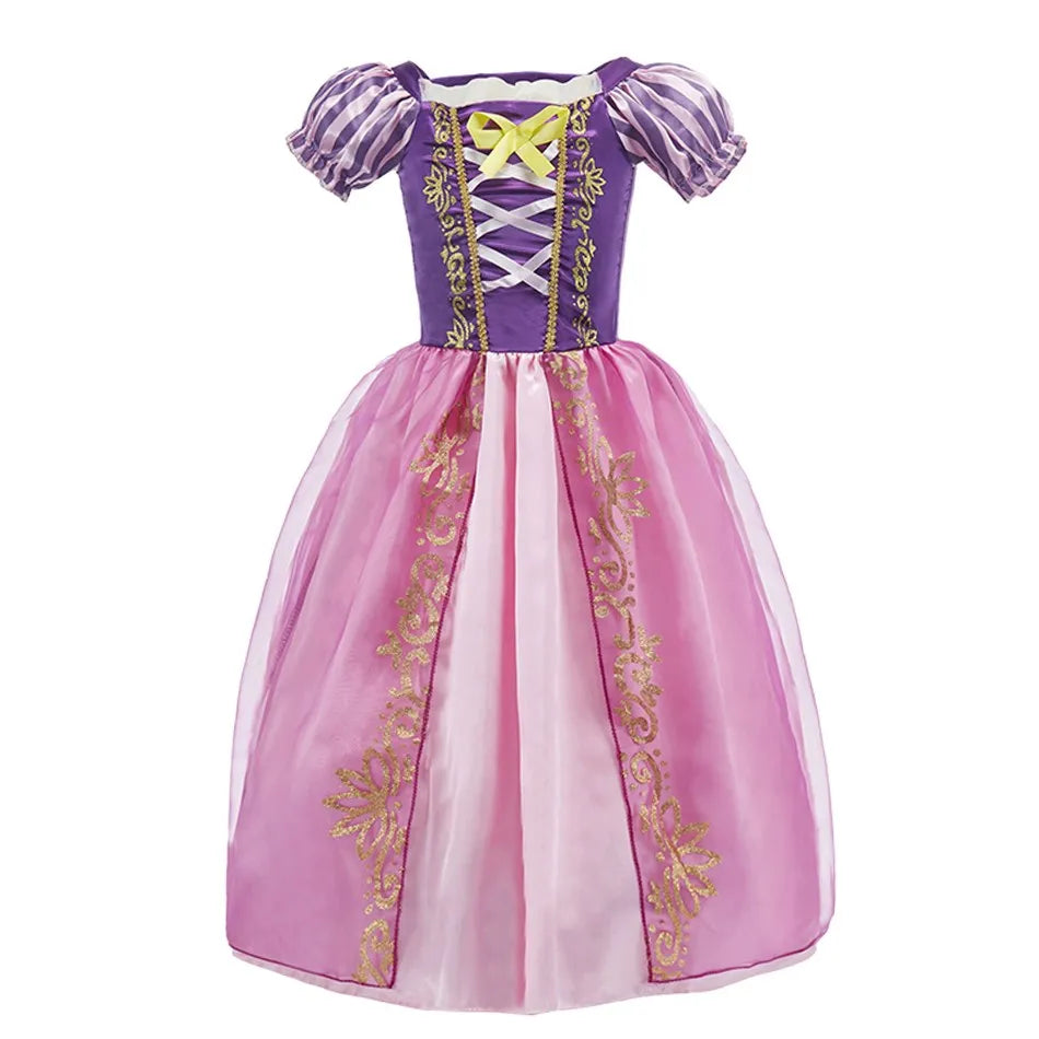 Baby Rapunzel Cosplay Costume Girls Little Mermaid Aurora Disguise Kids Ariel Sleeping Beauty Christmas Dress Princess Fantasy