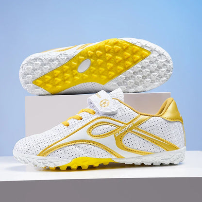 Kids Unisex Soccer Shoes Boys Grils Football Boots Non-Slip Training Indoor Outdoor Athletic Shoes Breathable Ultralight Sports