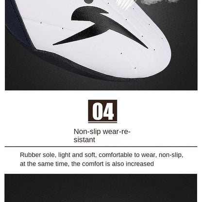 Sapatos Masculinos para Boxe Kung Fu Artes Marciais Respiráveis Solado Macio Grosso Tênis de Caratê para Treinadores de Taekwondo Resistentes ao Desgaste para Crianças e Adultos
