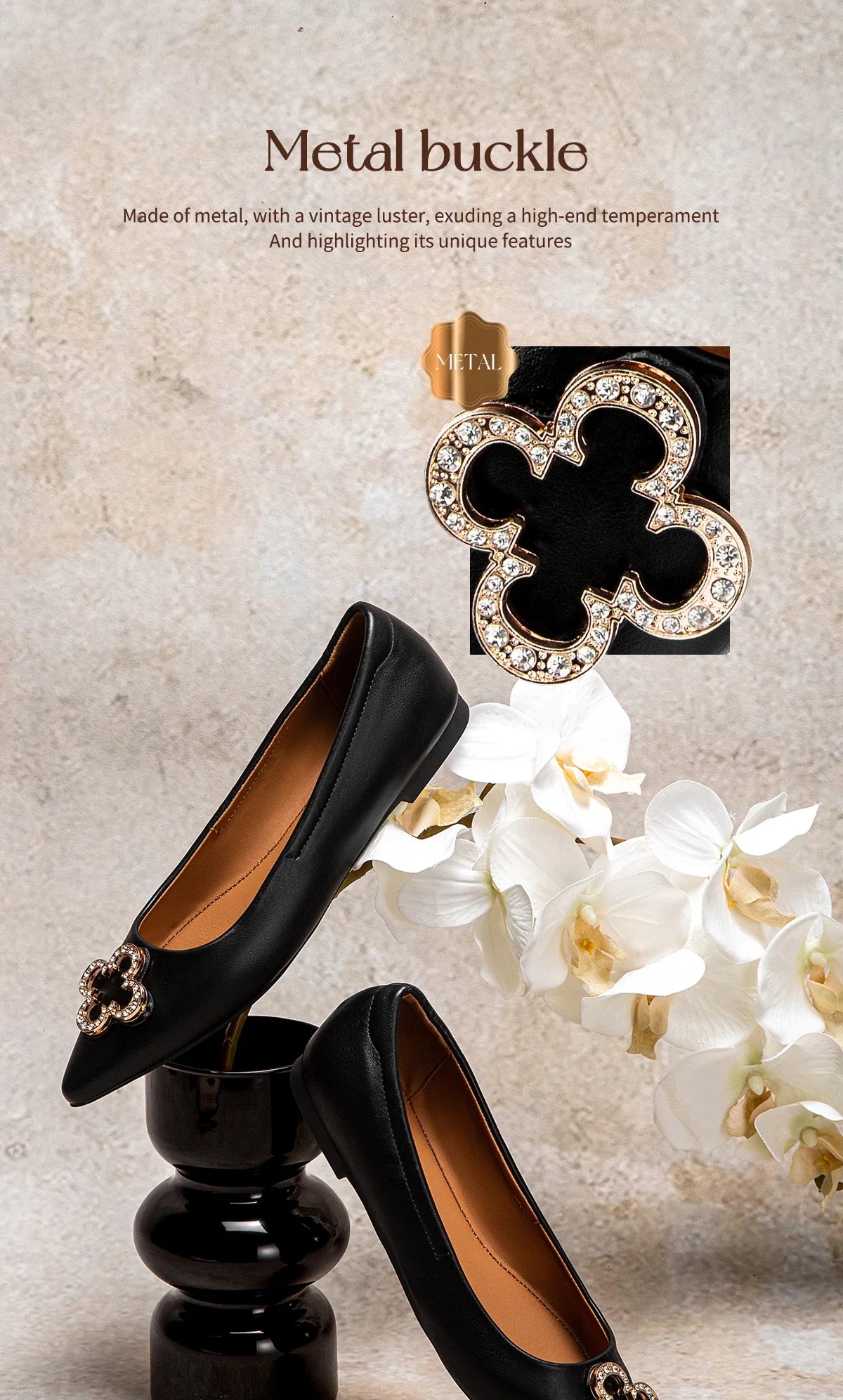 Women's Flat Shoes Summer New Pointed Black Business Women's Shoes Commuter CHCH 2025