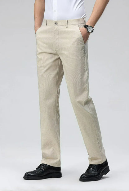 Men's Casual Pants: Breathable & Lightweight for Summer Comfort Business Casual Men's Work Trousers
