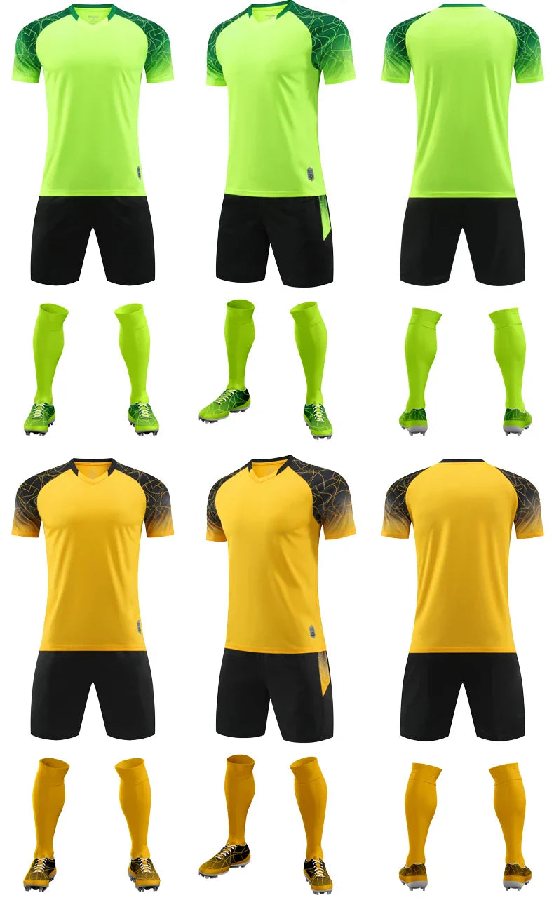 High Quality Men Football Jerseys Wholesale Soccer Clothes Sets Club Team Training Football Uniforms Adult Soccer Jersey D8862