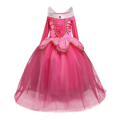 Kid Snow White Cinderella Rapunzel Elsa Belle Costume Girl Halloween Christmas Carnival Dress Children Princess Evening Gown