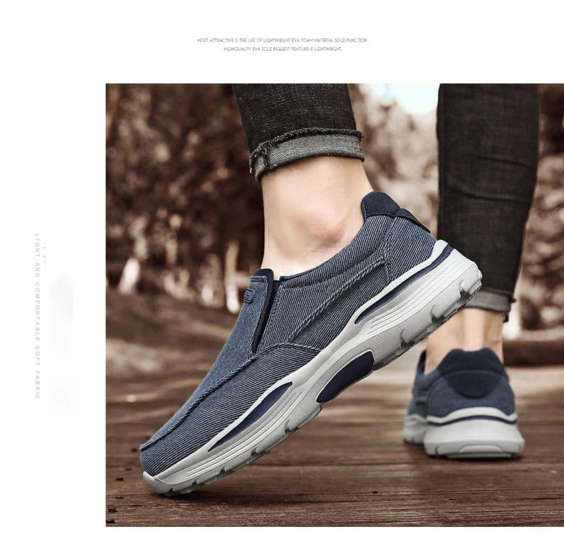 Men's Shoes Comfortable Canvas Shoes Breathable Loafers Men's Walking Sports Shoes Men's Trendy Casual Sports Shoes