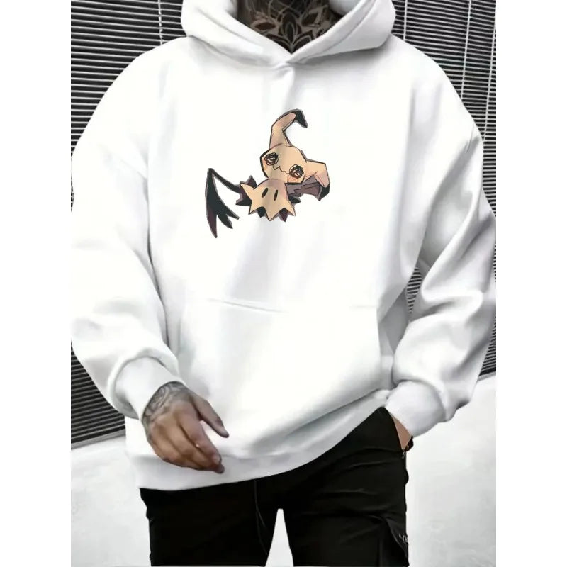 Mimikyu Art Print Hoodie for Men and Women 2025 Autumn/Winter New Y2K Harajuku Plus Size Casual Sweatshirt Top