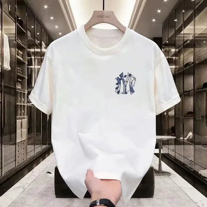 2026 New Trendy Street Brand Printed Men's Short-sleeved T-shirt - A Street-style Comfortable Summer Loose Men's T-shirt