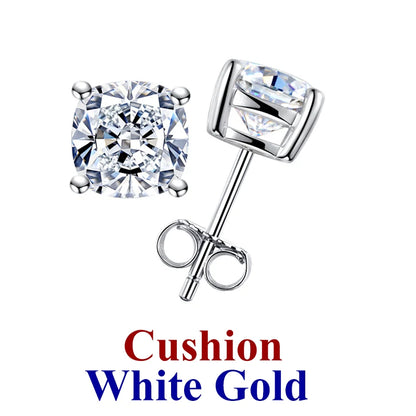 0.5-2ct Moissanite Diamond Stud Earrings for Women Original 925 Sterling Silver Lady's Moissanite Earring New 2026