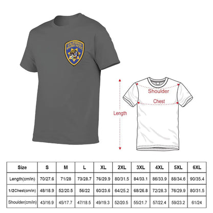 New California Highway Patrol T-Shirt kawaii clothes tees mens funny t shirts
