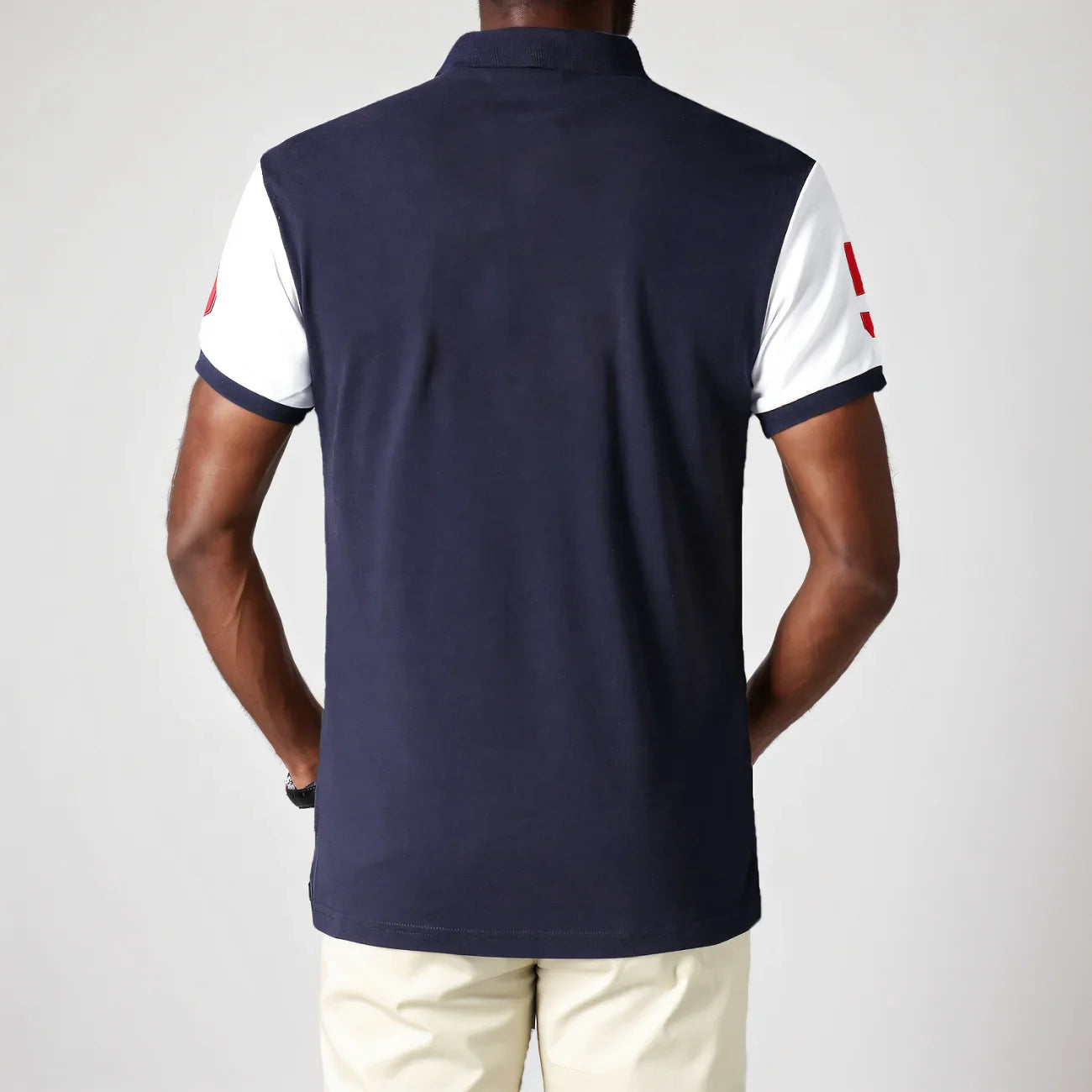Men's polo shirt Tokyo Japan Royal short sleeve leisure sports party cotton embroidered luxury contrast color original design