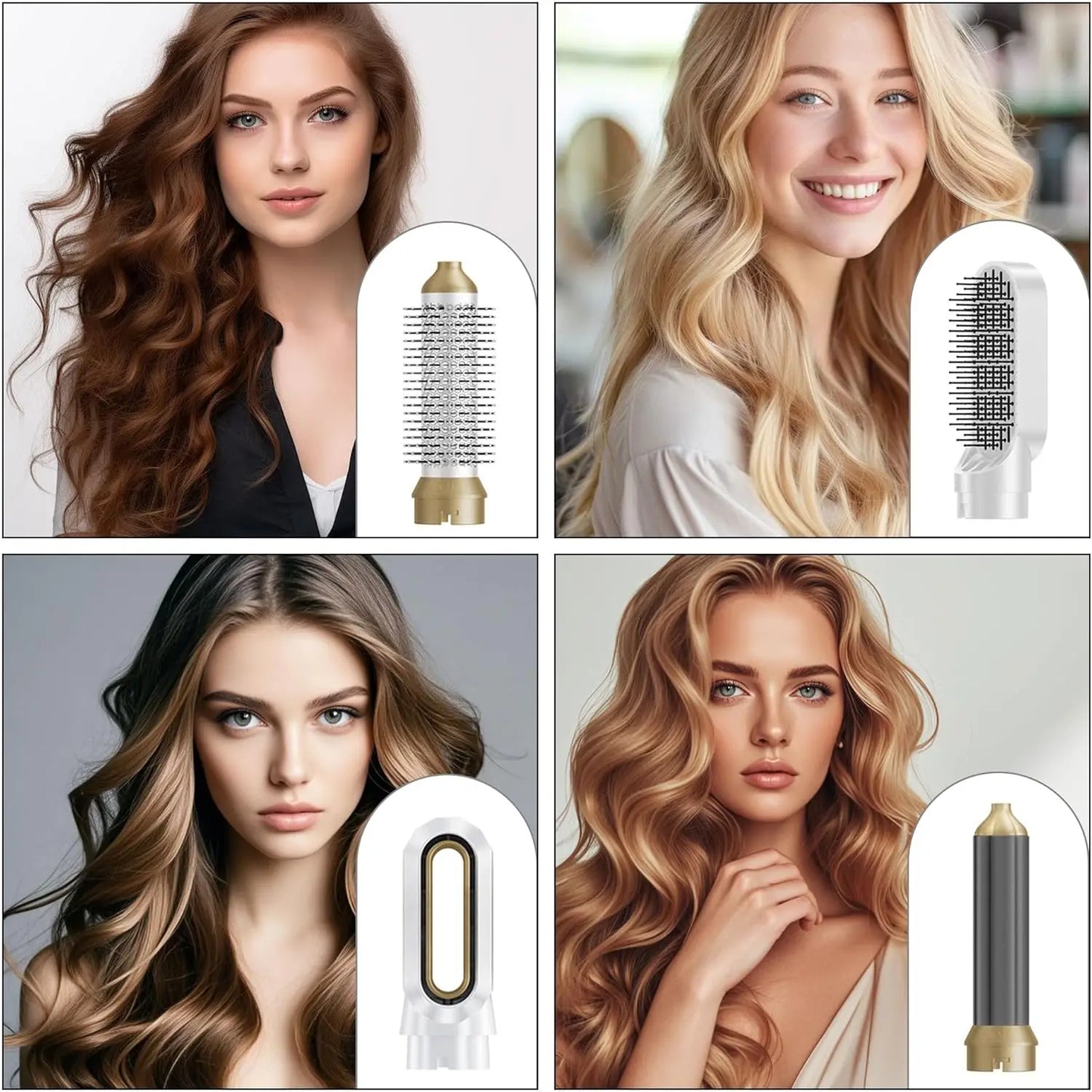 Multi-Functional 5-In-1 Curling And Straightening Comb Hair Accessories Styling Tools And Equipment Hair Dryer For Dyso Gift