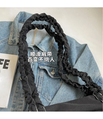 Solid Color Nylon Casual Shoulder Bags Large Capacity High Quality Versatile Crossbody Bags for Women 2025 Fashion Hot Sale