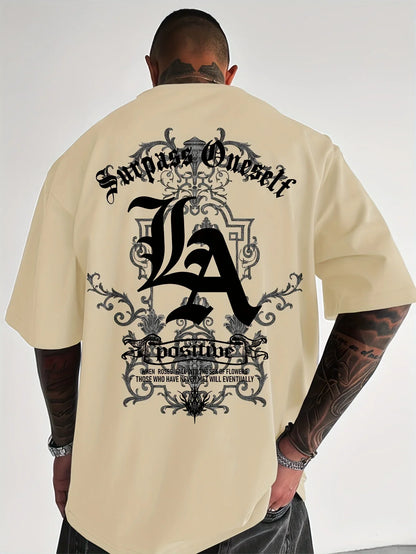 Los Angeles Print 100%cotton Trendy Men Woment T-shirt Summer Autumn Daily Outdoor Sports Party Casual Loose Street Short Sleeve