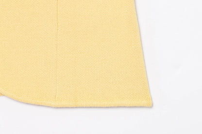 Vintage Casual Chic Yellow Women Cami Tops Solid Single Breasted Sleeveless Vest Fashion 2025 Spring Summer Holiday Tops