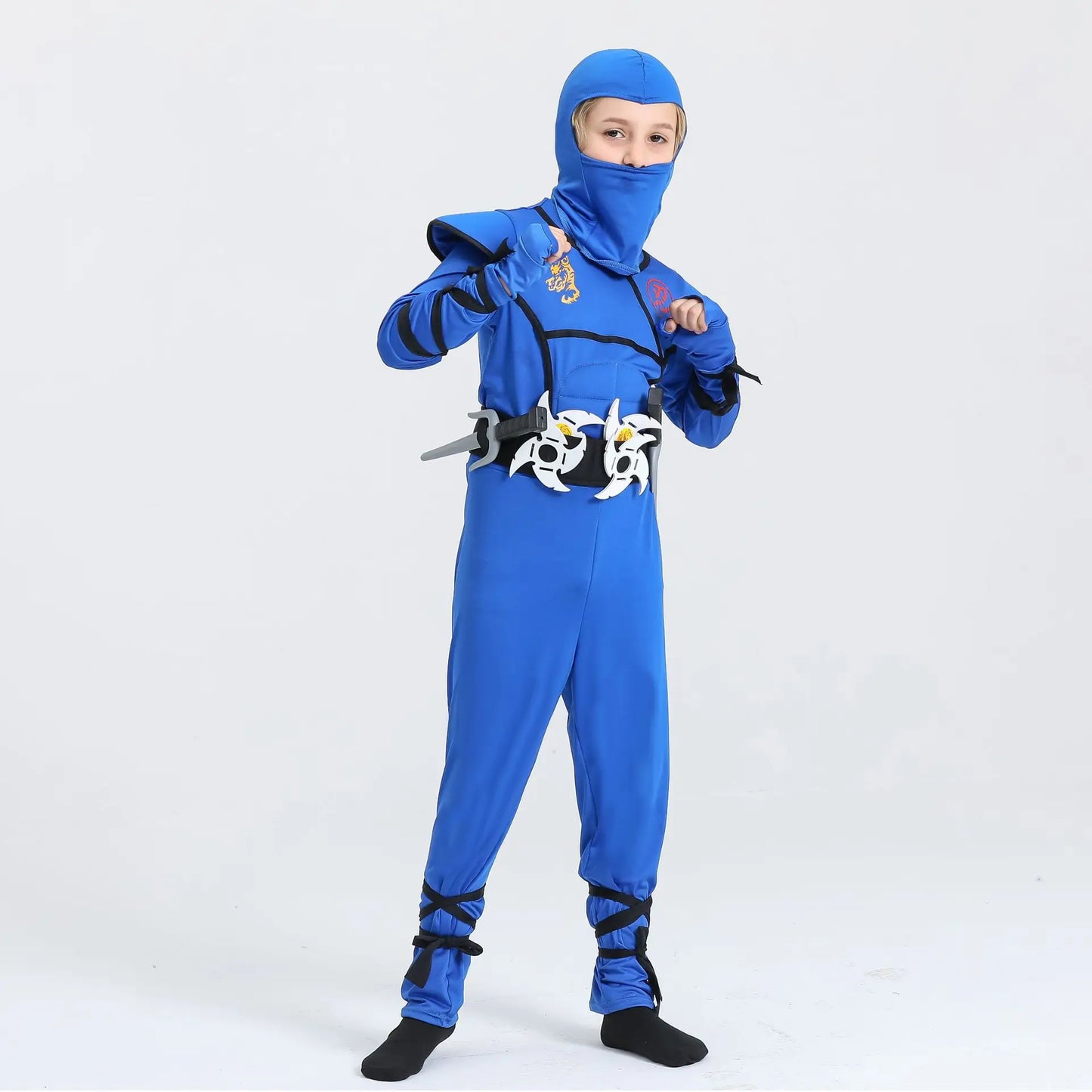 Disfraz de Ninja para Halloween, Disfraz de Samurai Japonés, Mono de Ninja con Accesorios de Espuma