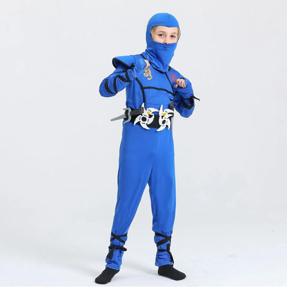 Disfraz de Ninja para Halloween, Disfraz de Samurai Japonés, Mono de Ninja con Accesorios de Espuma
