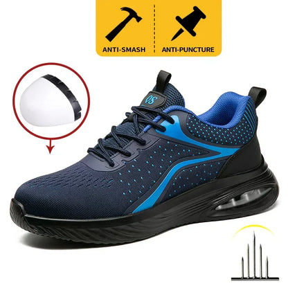 Men's safety shoes, puncture resistant work shoes, women's fashionable safety shoes, protective shoes