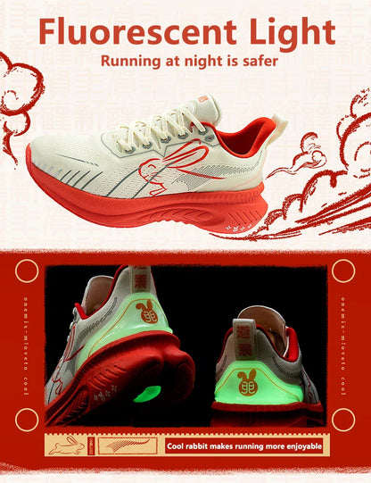 Tênis de Corrida ONEMIX Refletivo Vermelho Amortecedor Elite Aumento de Altura Tênis Esportivo para Caminhada ao Ar Livre Respirável em Mesh Masculino