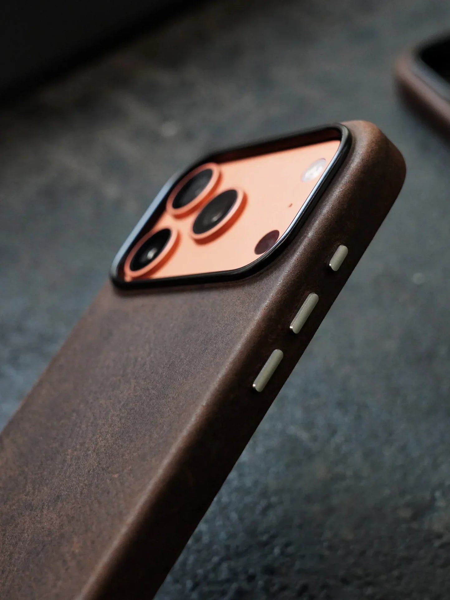 Magnetic Genuine Leather Case for iPhone 17 16 Pro Max 15 14 Compatible with MagSafe Nature Cowhide Retro Phone Cover