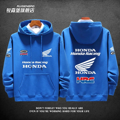 Racing Team Gold Wing Men's and Women's Autumn and Winter Hoodies Fashion Sports Pullovers