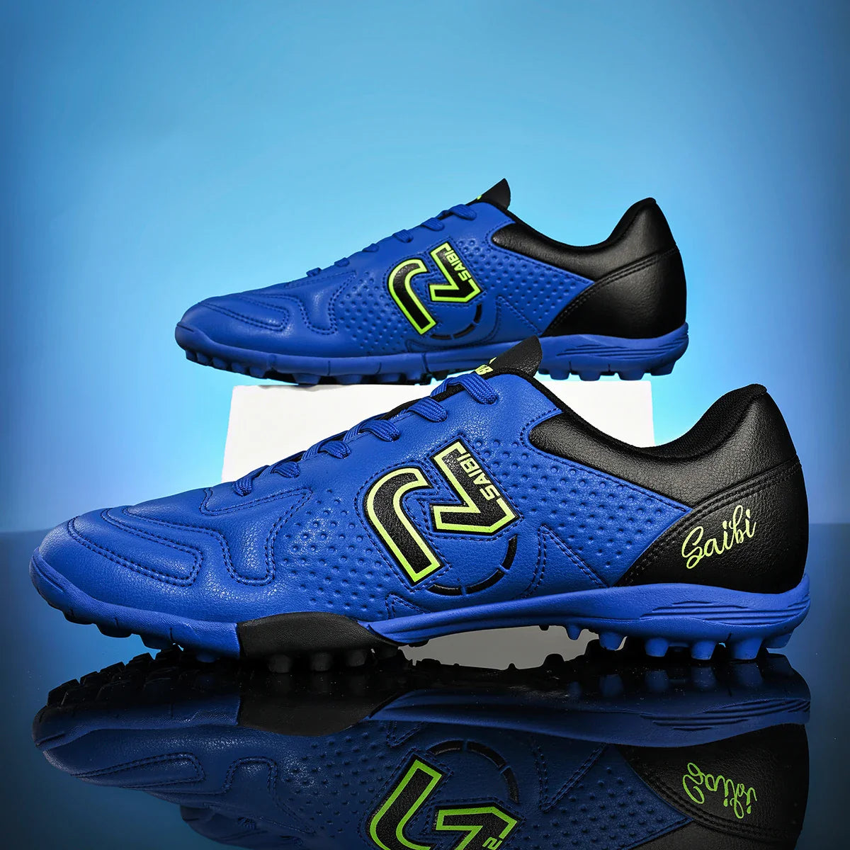 TF Turf Soccer Cleats for Kids Youth Men Women Breathable Non-Slip Training Shoes with PU Fabric Rubber Sole