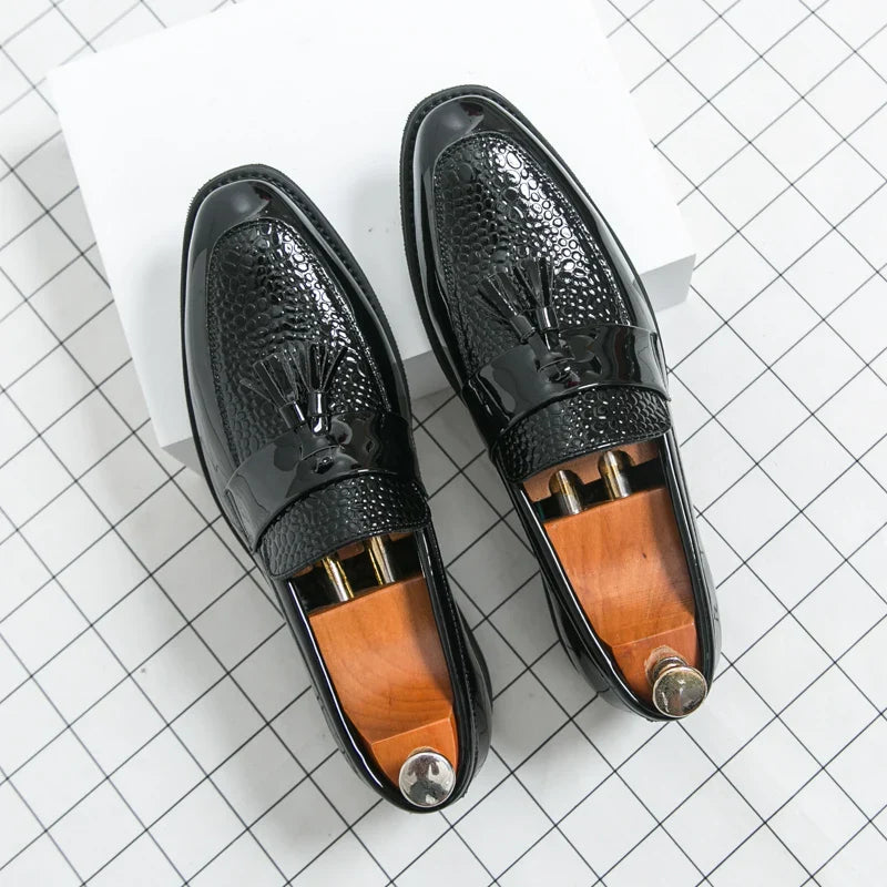 Classic Social Formal Leather Shoes Men Party Leather Casual Business Shoes Men Leather Loafers High Quality Men's Dress Shoes