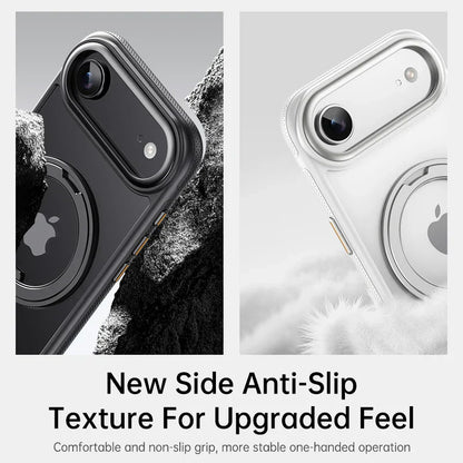 360° transparent Round ring Case for IPhone 12 13 14 15 16 Pro Max Fall prevention funda Cover sling Metal buttons 17 Air case