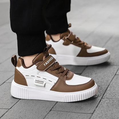Green Skateboard Shoes Kids Trainers Fashion Lightweight Children's Sports Shoes Comfortable Non-slip Casual Sneakers For Boys