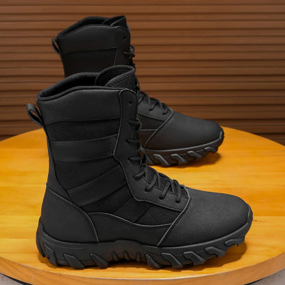 Men's high top boots, casual sports shoes, outdoor camouflage, wear-resistant, trendy and fashionable men's boots