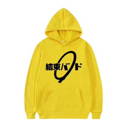 Anime Cos BOCCHI THE ROCK! Hoodie Kessoku Band Logo Couples Hoodies Goto Hitori Ijichi Nijika Cospaly Oversized Long Sleeve Male