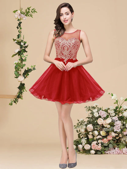 Royal Blue Sweetheart Homecoming Dress with Gold Lace Appliqué & Beaded | Short Flowy Tulle Party Gown for Party Prom
