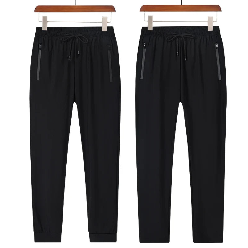 New Ice Silk Breathable Men's Sports Pants Quick Drying Sweat-absorbing Comfortable Cool High Quality Outdoor Pants for Men