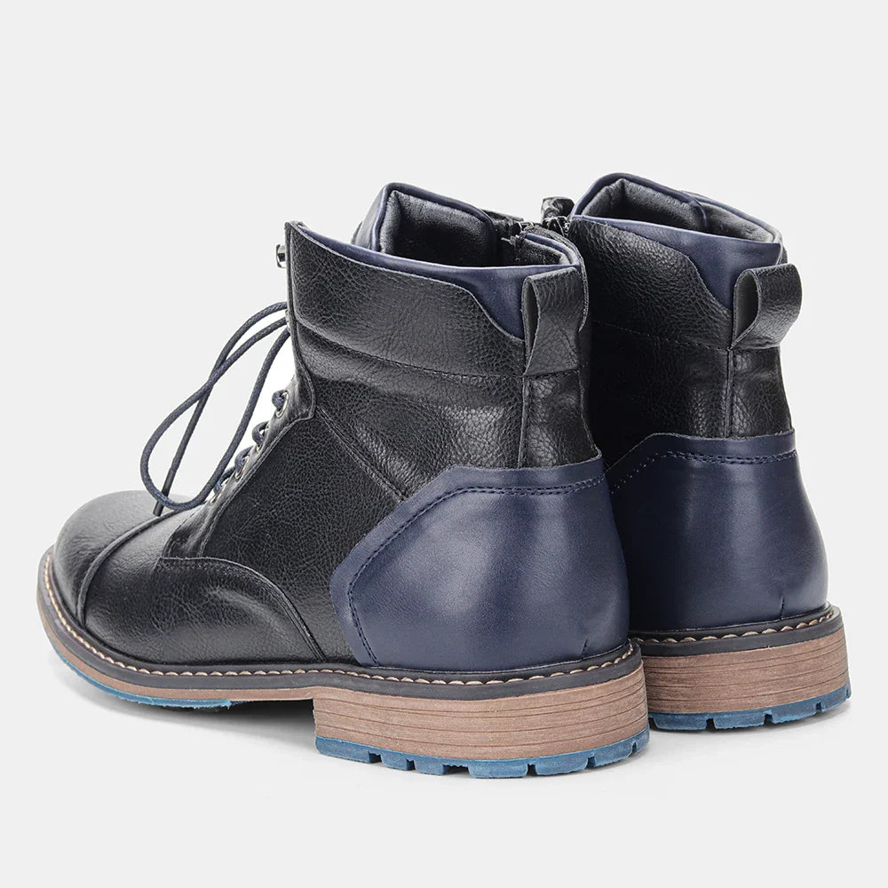 Size 8-13 Retro Men Boots 2025 Fashion Comfortable Spring Leather Boots