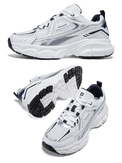 Women Running Shoes Lightweight Breathable Sport Shoes Female Comfort White Casual Sneakers Height Increase Cushioning