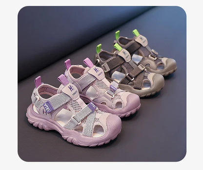 Luxury Kids Shoes Girls Sandals Breathable Non-slip Water Beach Outdoor Shoes Sneaker Children Sports Sandals for Boy
