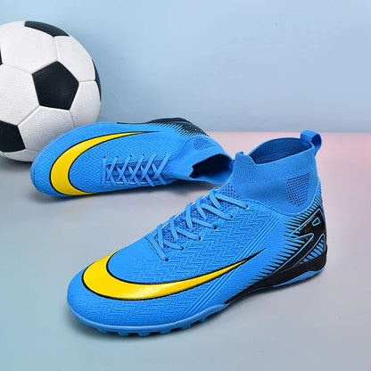 New Men Football Boots Kids Ankle Cleats Grass Soccer Shoes Futsal Indoor Sport Match Training TF/FG Hot-selling High-quality
