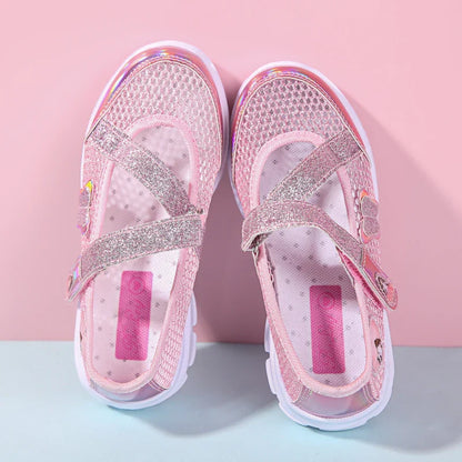 Girls Sandals Cartoon Sweet Soft Sole Children Beach Shoes Children's Summer Floral Sandals Princess Shoes Fashion Cute