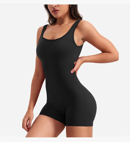 One-Piece Yoga Jumpsuit Skinny Short Sportswear Woman Gym Clothing Workout Clothes Fitness Stretch Bodysuit For Women tracksuit