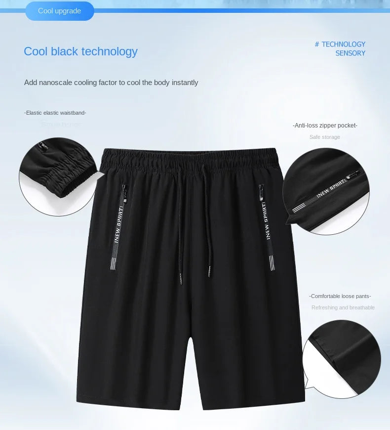 Men's Sports Shorts,bermuda Clothing, Fitness Jogging Shorts,ice Silk